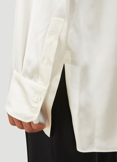 Dolce & Gabbana 丝缎立领衬衫 乳白 dol0148013