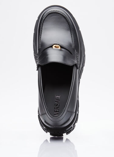 Versace Greca Portico Loafers Black ver0153025