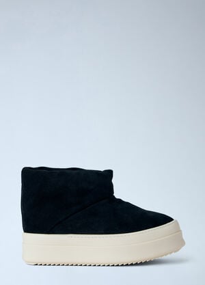 LN-CC® - Rick Owens: Mega Bumper Platform Boots - Black Rick Owens Mega Bumper Platform Boots Black ric0165015