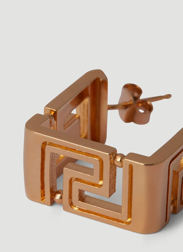 Greca Square Hoop Earrings Versace Greca Square Hoop Earrings Gold vrs0251040