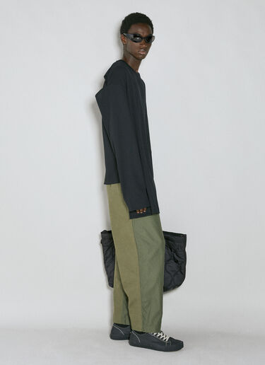 Comme des Garçons Homme Baggy Crop Pants Green cdh0154006