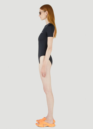 Balenciaga Open-Back Swimsuit Black bal0245152