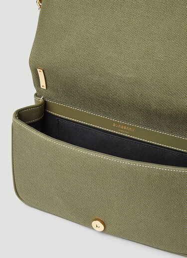 Burberry Lola Linen Small Shoulder Bag Khaki bur0245046