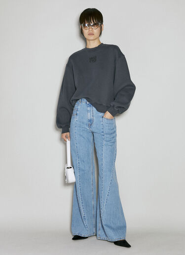 Pulff Logo Sweatshirt Alexander Wang Pulff Logo Sweatshirt Grey awg0255027