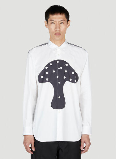 Comme des Garçons SHIRT x Brett Westfall Graphic Print Shirt White cdg0152014