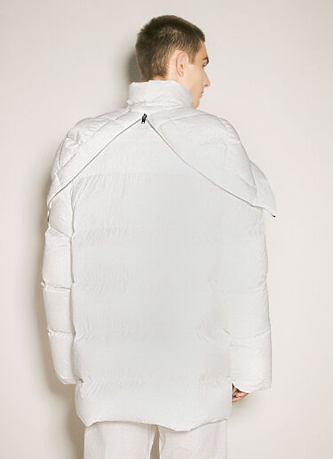 Moncler x Rick Owens Hooded Cyclopic Coat White mcs0358007