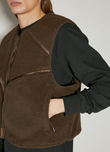 Entire Studios Fluffy Fleece Vest Brown ent0153005