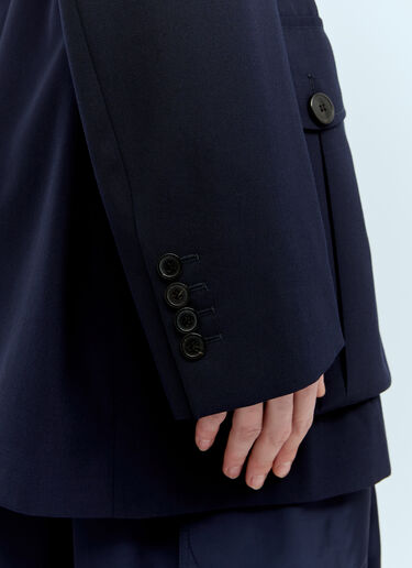 Dries Van Noten Belted Blazer Navy dvn0256010