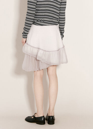 Kiko Kostadinov Diagonal Gathered Skirt Grey kko0256007