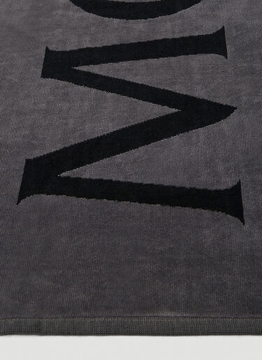 Logo Beach Towel Moncler Logo Beach Towel Black mon0144033