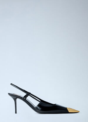 Saint Laurent Jeanne Slingback Pumps Black sla0264026