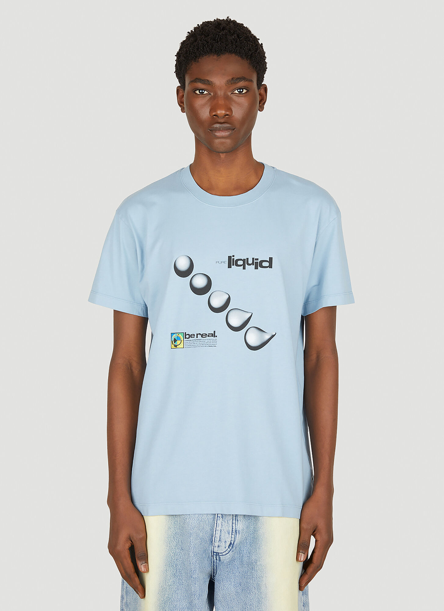 Eytys Jay Liquid T-shirt In Light Blue
