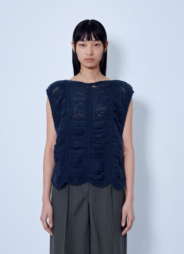 LN-CC® - Our Legacy: Rib Cage Vest - Navy Our Legacy Rib Cage Vest Navy our0265026