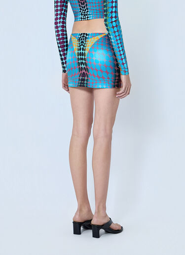 Jean Paul Gaultier Re-Edition Center Zip Mini Skirt Blue jpg0264019