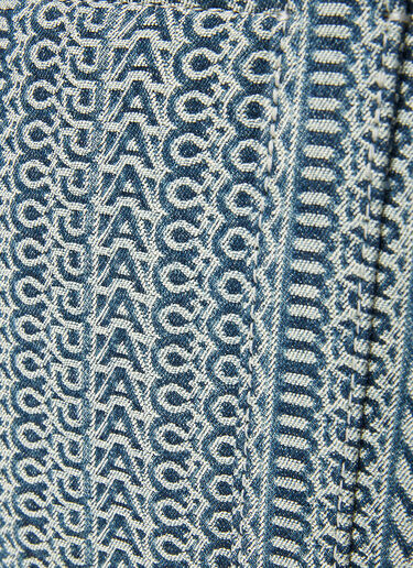 Marc Jacobs Monogram Washed Denim Mini Tote Bag Blue mcj0253011