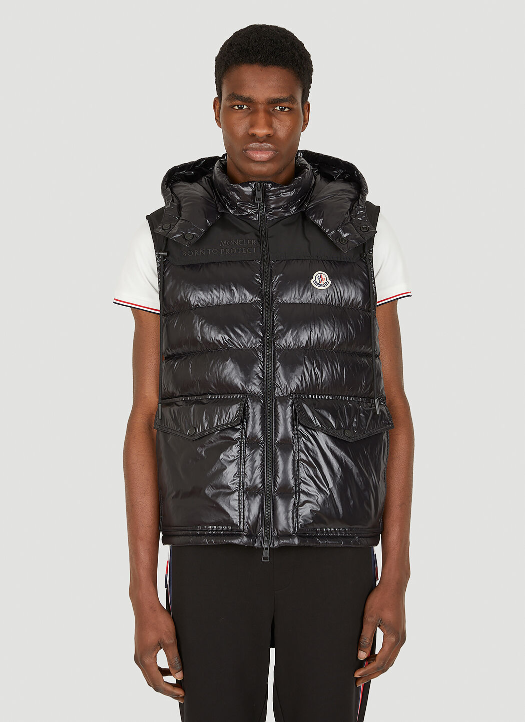 Mens deals gilet moncler