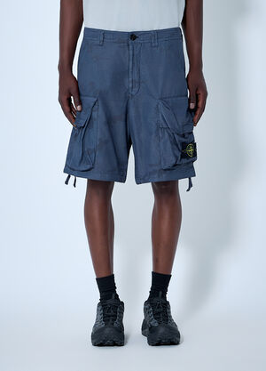 Stone Island Ripstop Cargo Shorts Blue sto0164094