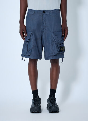 Stone Island Ripstop Cargo Shorts Blue sto0164094