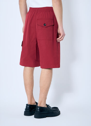 Bottega Veneta Light Cotton Twill Shorts Red bov0159002