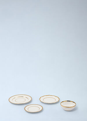 POLSPOTTEN Porcelain Dinnerware Set White wps0691994