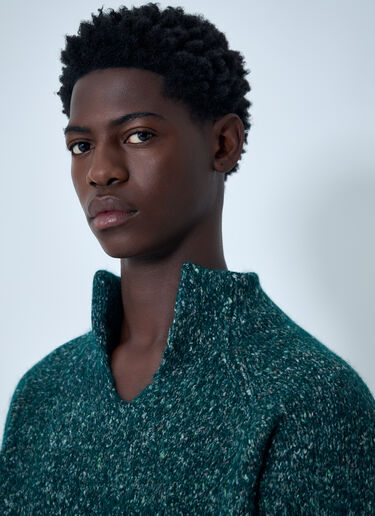 ERL Wool-Blend Sweater Green erl0162006