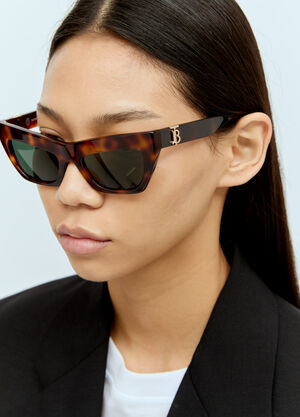 Acne Studios Havana Cat-Eye Sunglasses Silver cns0356002