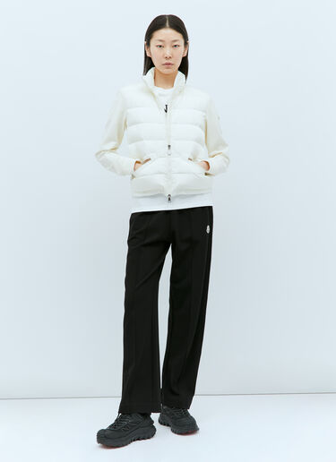 Moncler 패딩 마감 집업 가디건 화이트 mon0257044