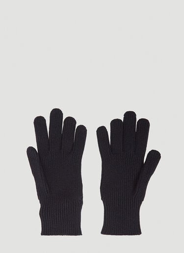 Moncler Logo Motif Gloves Blue mon0142034