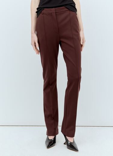 Sportmax 테일러드 저지 팬츠  브라운 spx0255003