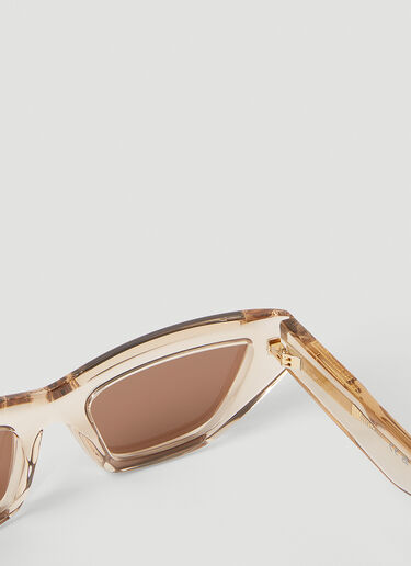 Bottega Veneta Angle 猫眼形太阳镜 米色 bov0251138
