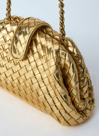 Bottega Veneta Teen Lauren 1980 Shoulder Bag Gold bov0259075