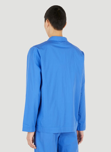 Tekla Classic Pyjama Shirt Blue tek0351019