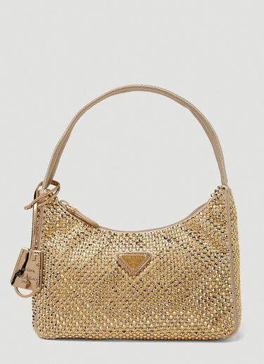 Prada 水晶单肩包 金色 pra0251018