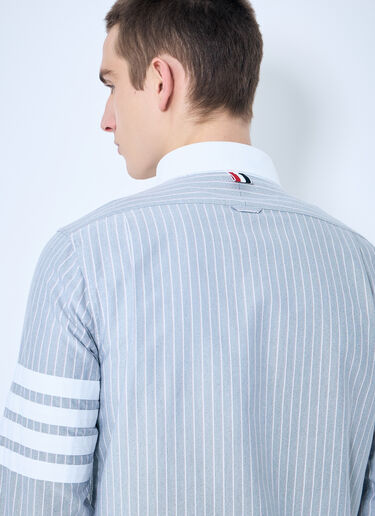 Thom Browne Striped Cotton Shirt Navy thb0159003