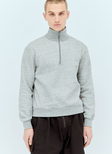 Acne Studios Half-Zip Sweatshirt Grey acn0155023