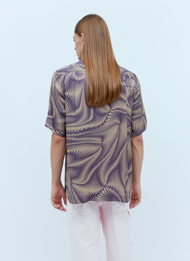 グラフィックプリントシャツ Dries Van Noten グラフィックプリントシャツ ライラック dvn0154018
