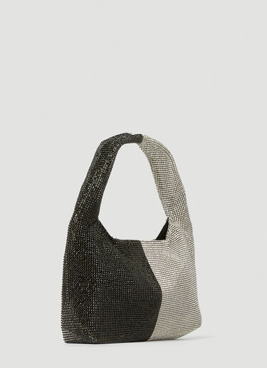 KARA Mini Crystal Mesh Armpit Shoulder Bag Silver kar0252011