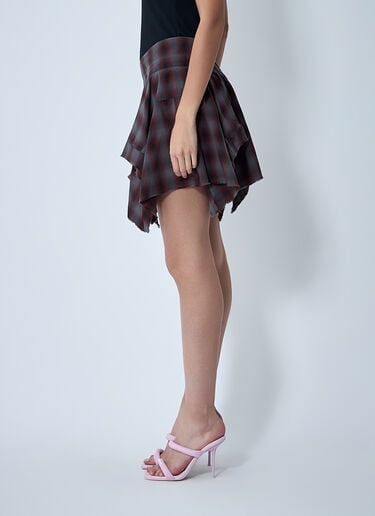 De-Constructed Mini Skirt Alexander Wang De-Constructed Mini Skirt Red awg0261009