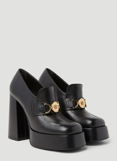 Versace Aevitas Platform Heels Black vrs0253027