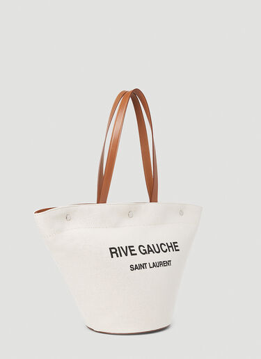 Saint Laurent Rive Gauche Tote Bag Cream sla0251140