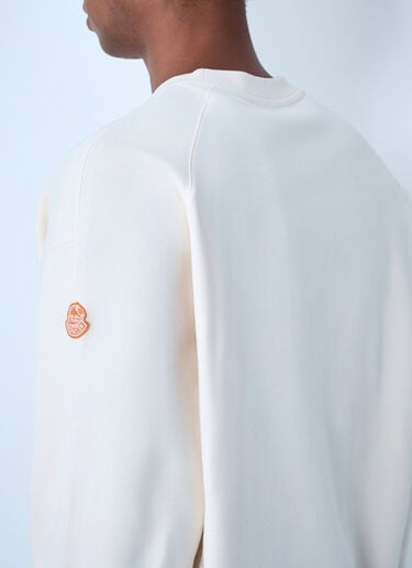 Moncler x Gilga Farm by Donald Glover Logo Motif Sweatshirt White mgf0162006