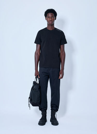 LN-CC® - Moncler: Large Sketch Logo T-shirt - Black Moncler Large Sketch Logo T-shirt Black mon0166029