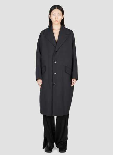 MM6 Maison Margiela Oversized Long  Coat Grey mmm0253001