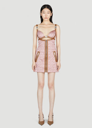 Versace Cut-Out Medusa Dress Black ver0250028