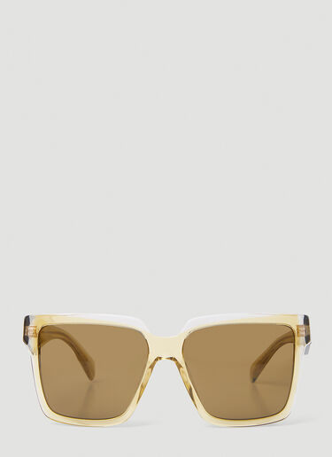 Prada 超大镜框太阳镜 黄色 lpr0253004