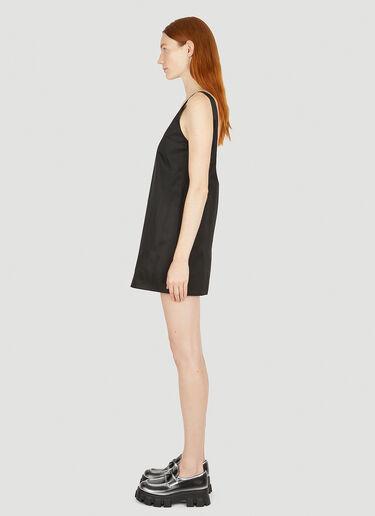 Prada Re-Nylon Logo Plaque Dress Black pra0252001