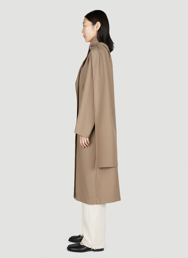 TOTEME Double Breasted Scarf Trench Coat Brown tot0252005