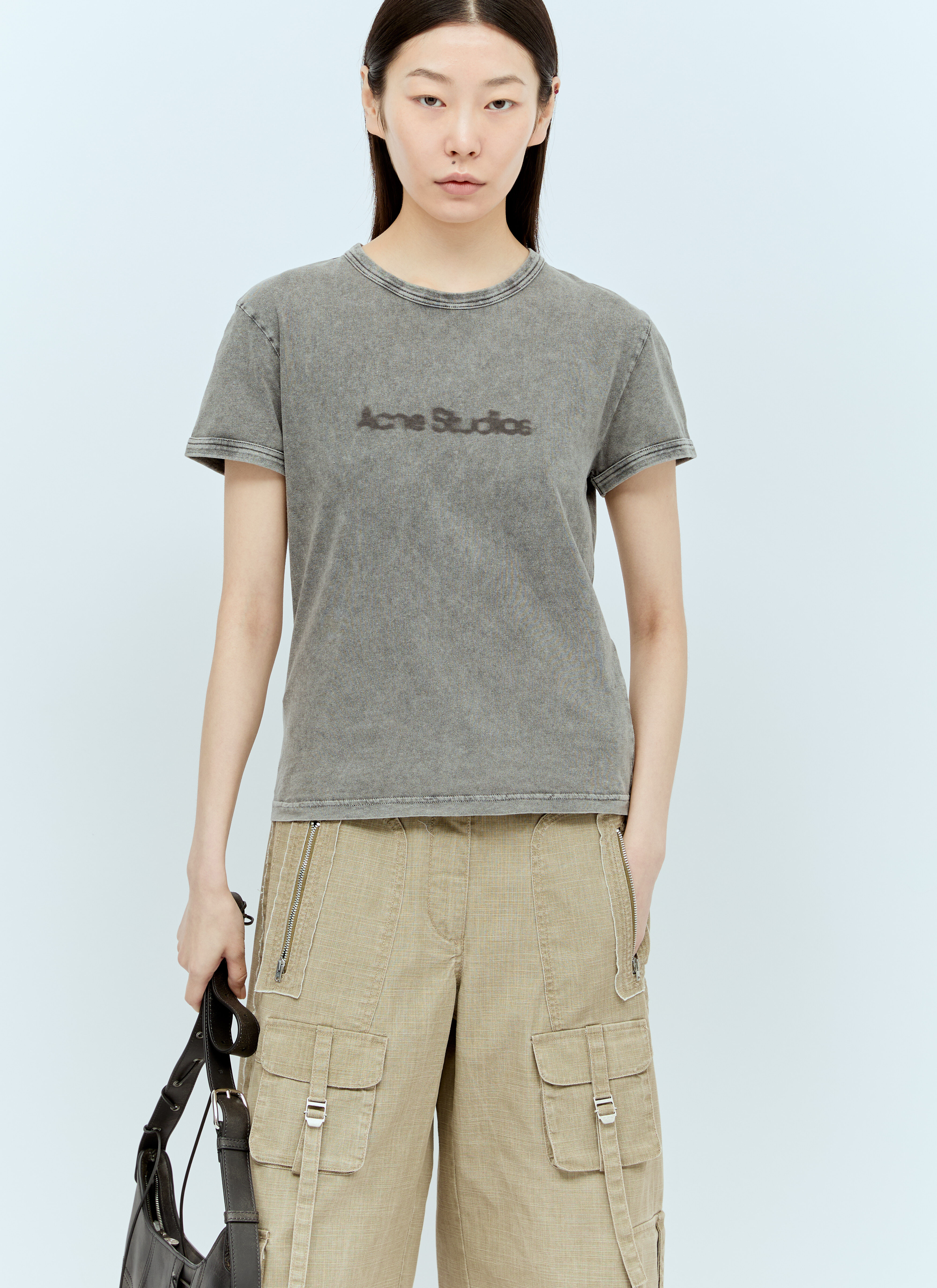 The Row Blurred Logo T-Shirt Cream row0256024