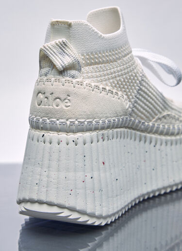 Chloé Nama Wedge Sneakers White chl0258025