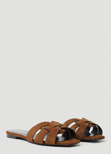 Saint Laurent Tribute Sandals Brown sla0253053